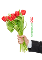 دسته گل لاله سرخ