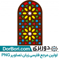 وکتور لایه باز پنجره چوبی قدیمی رنگی